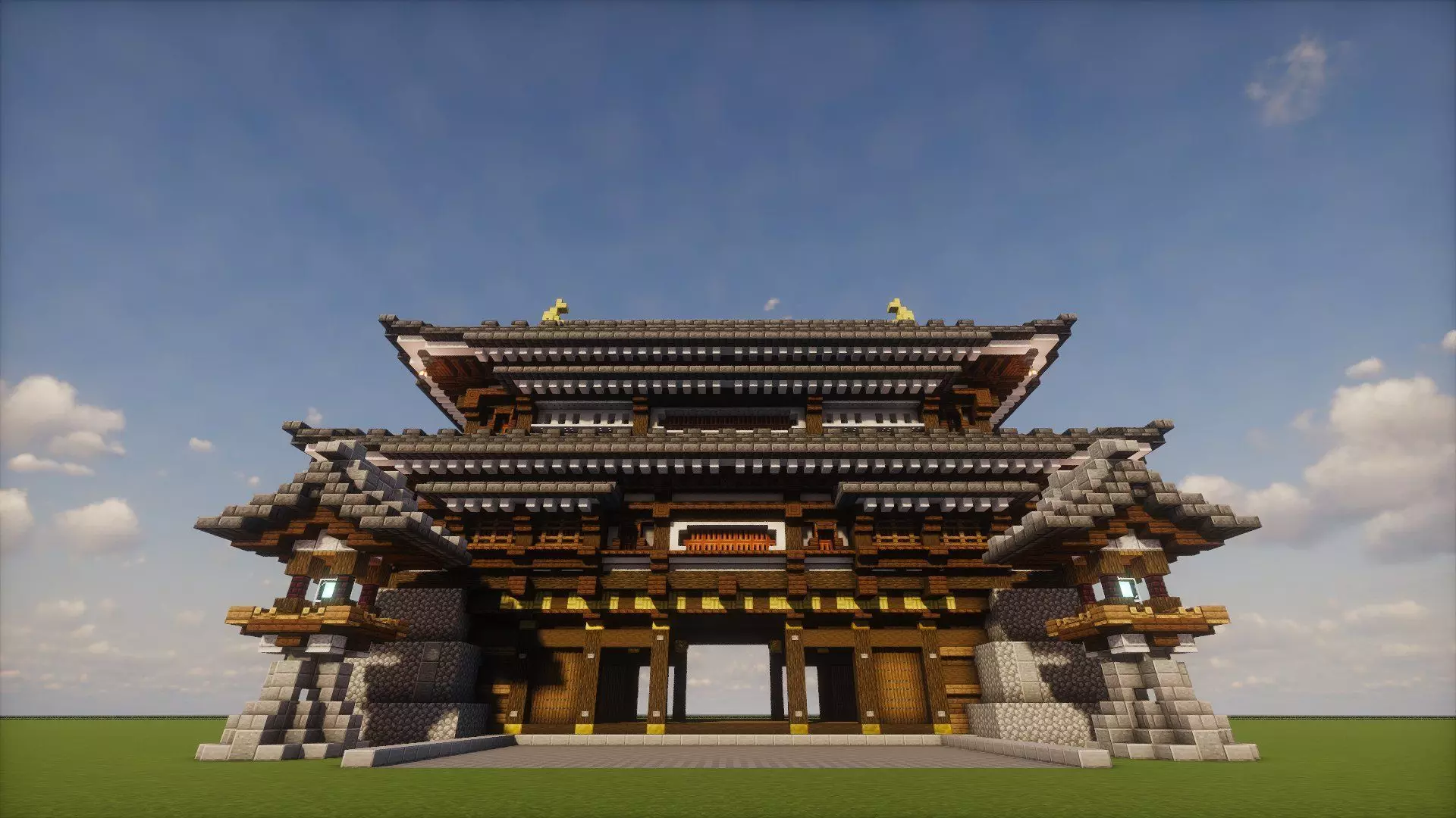 Japanese Castle - 3D MODEL Jiu Yue Castle Hatogoe Gate 3D model_0