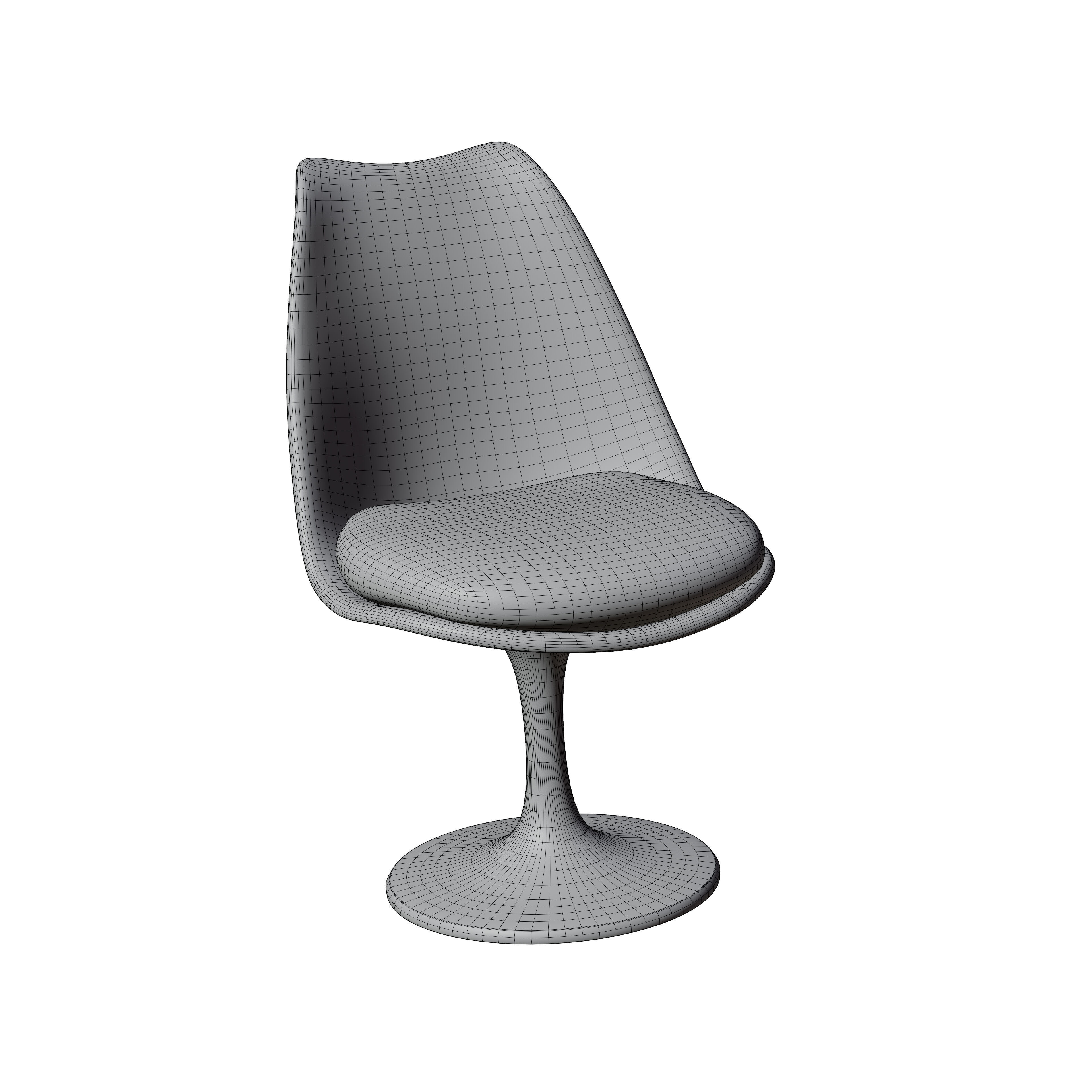 Bar chair 3D model_7