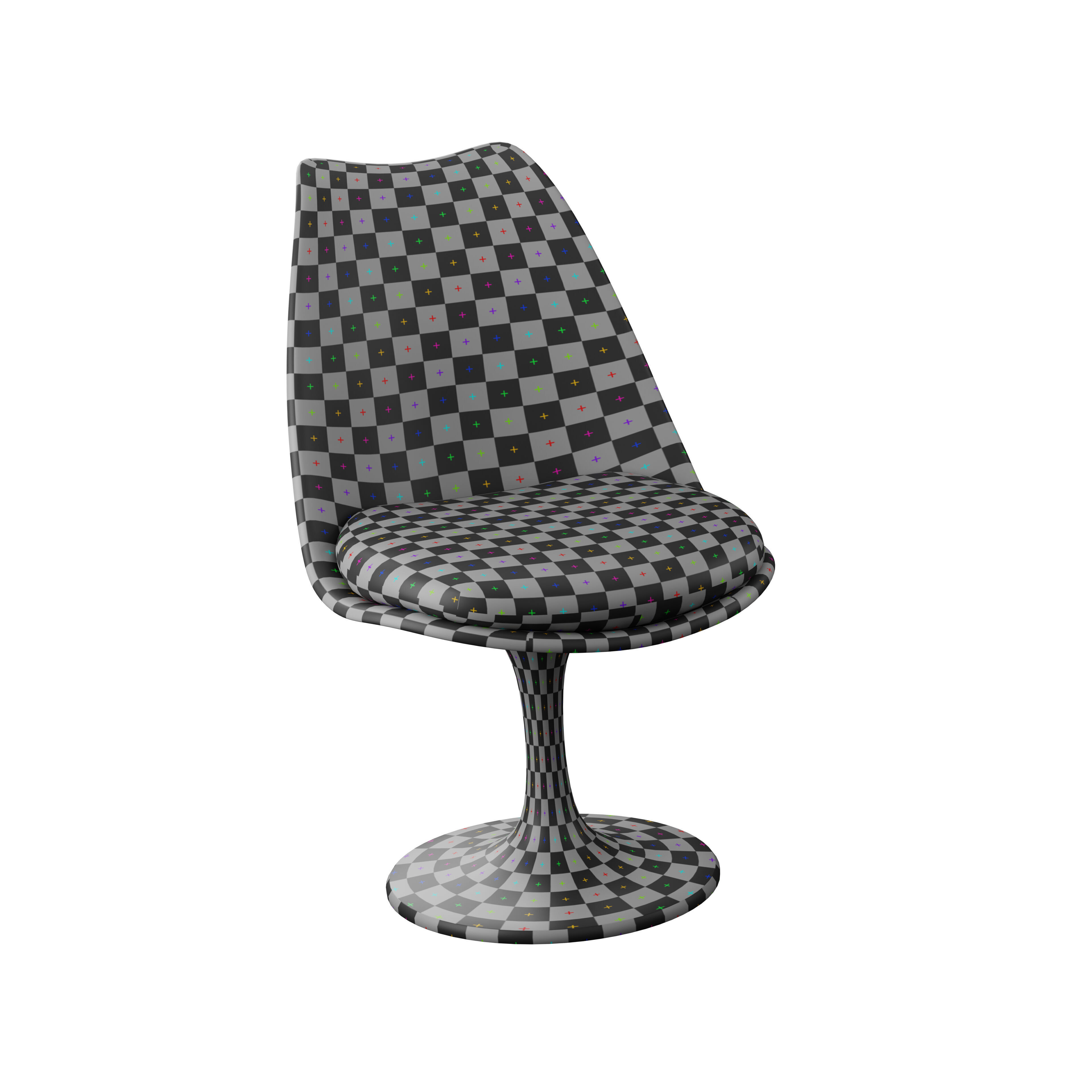 Bar chair 3D model_6