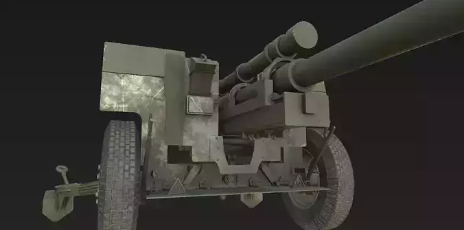 105mm M2A1 Howitzer 3D model