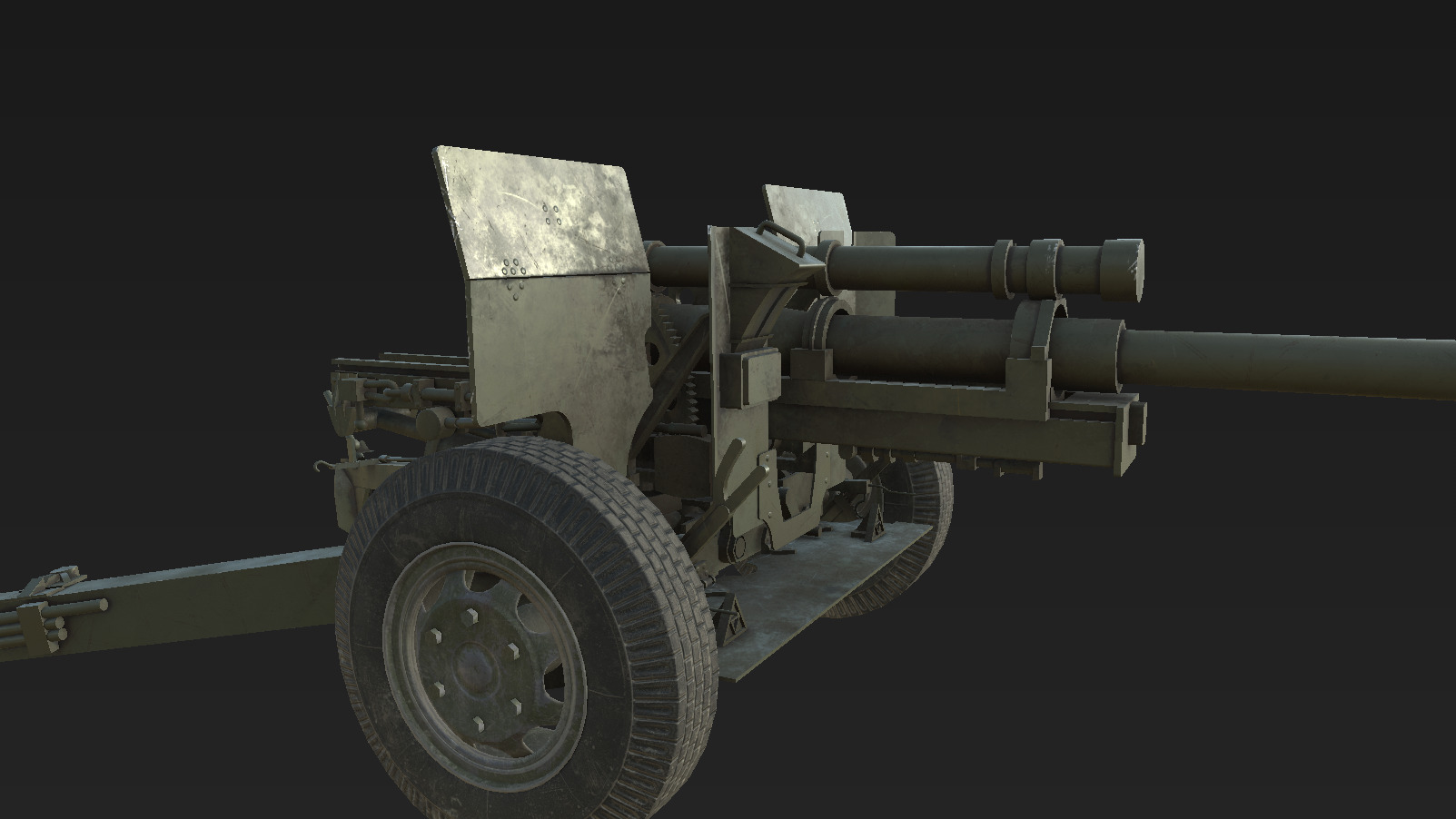 105mm M2A1 Howitzer 3D model 3D model_6