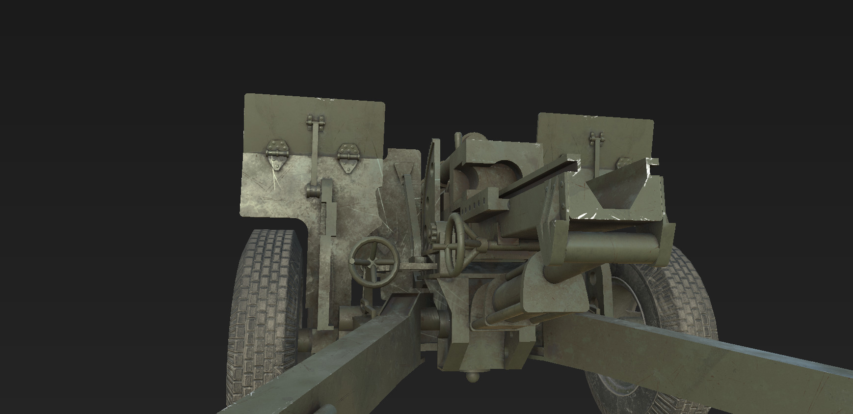 105mm M2A1 Howitzer 3D model 3D model_8