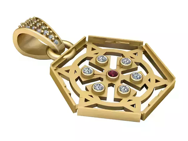 THE DHARMISTA PENDANT 3D PRINTABLE MODEL