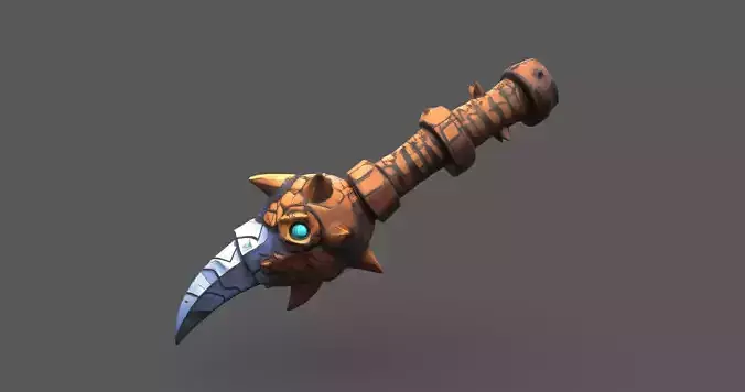 Prehistoric Avian Claw Weapon - Stylized Game Asset
