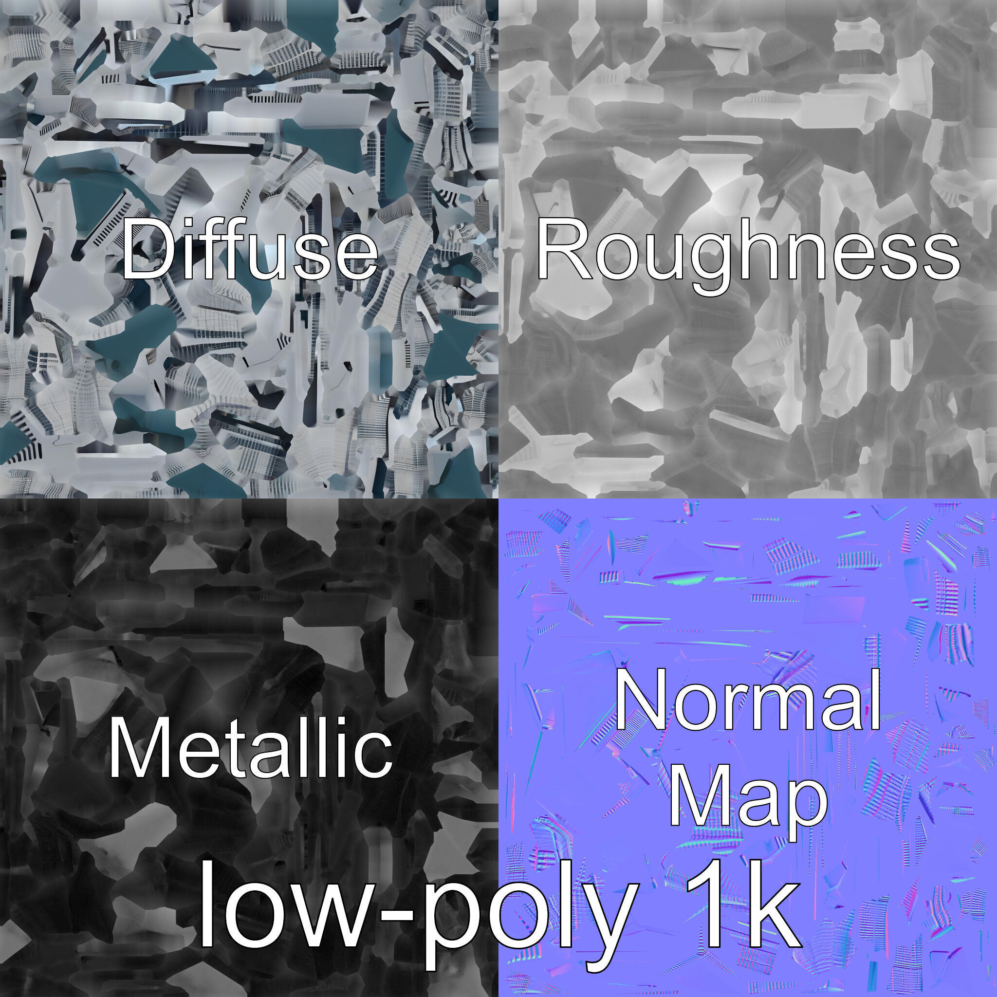 Futuristic Skyscraper Architectural Model Low-poly 3D model_1