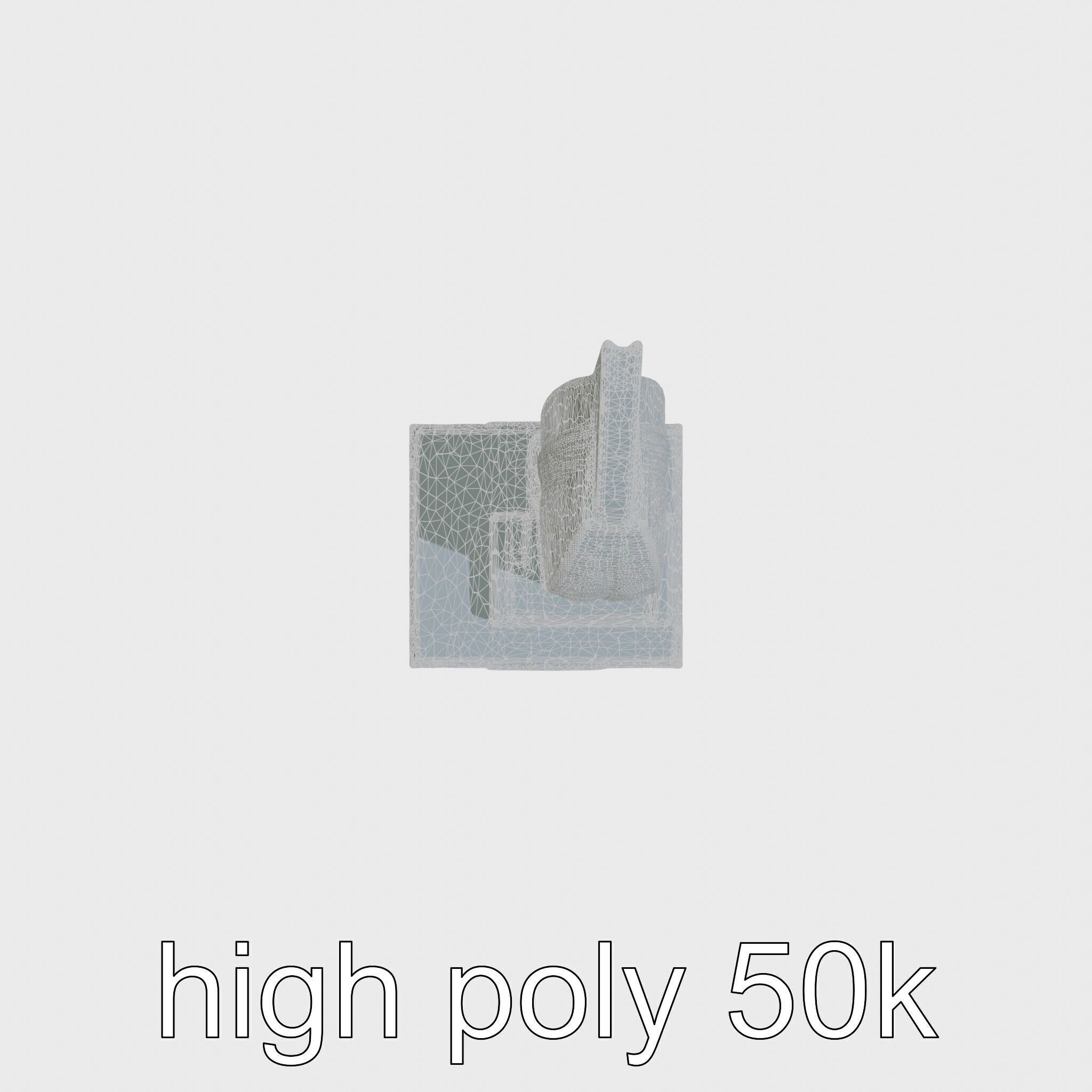 Futuristic Skyscraper Architectural Model Low-poly 3D model_10