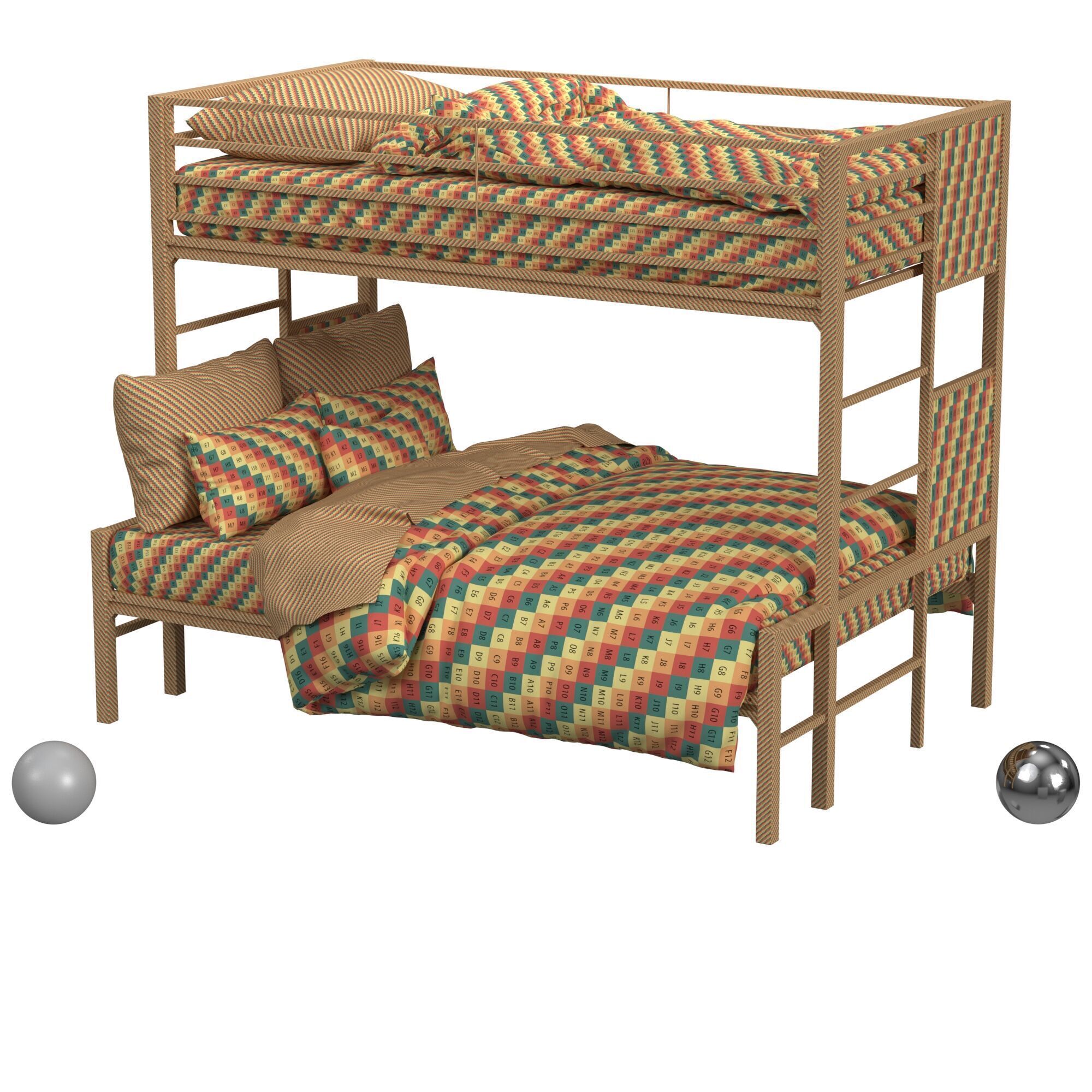 Midtown Youth Twin Over Full- BlackEbano 3D model_2