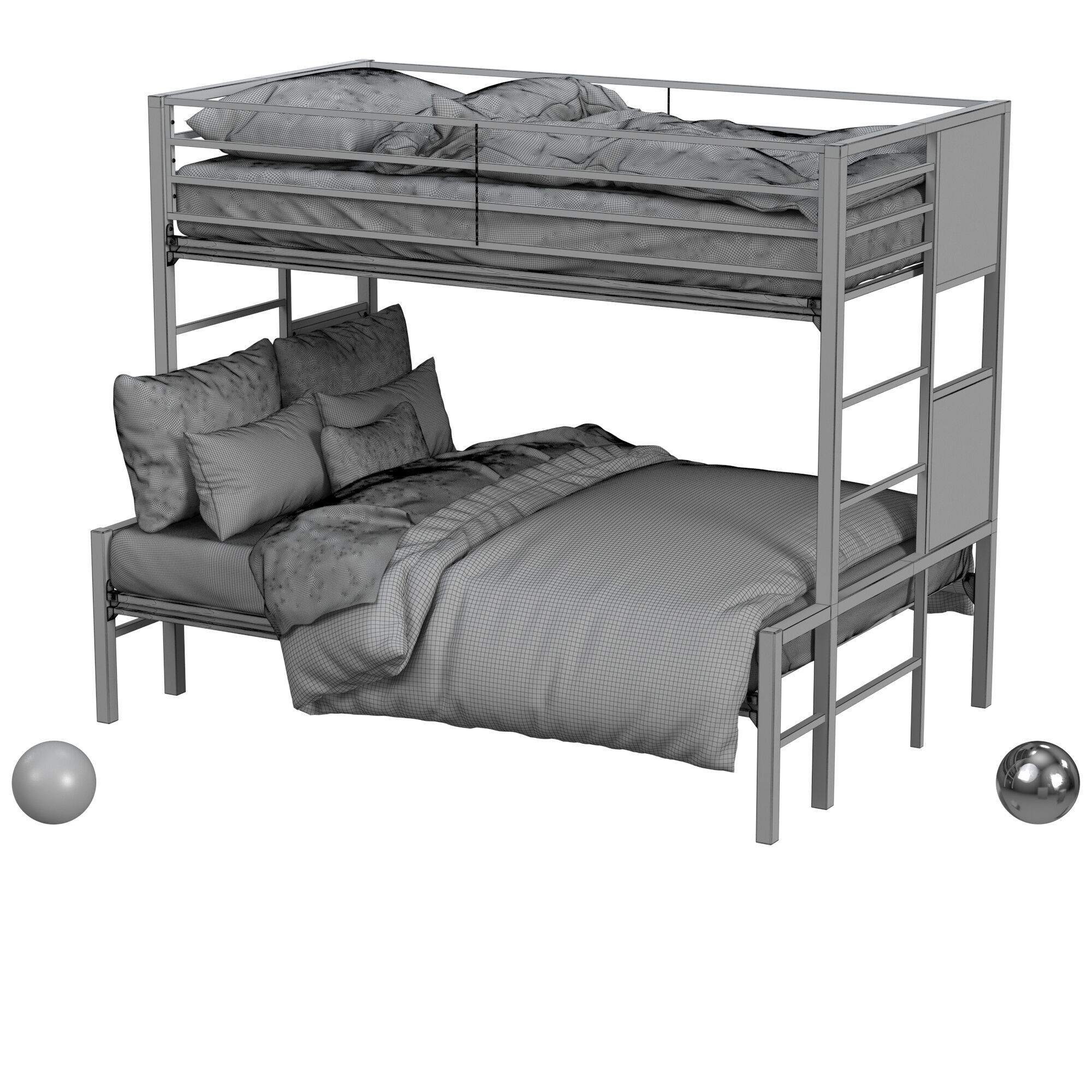 Midtown Youth Twin Over Full- BlackEbano 3D model_3