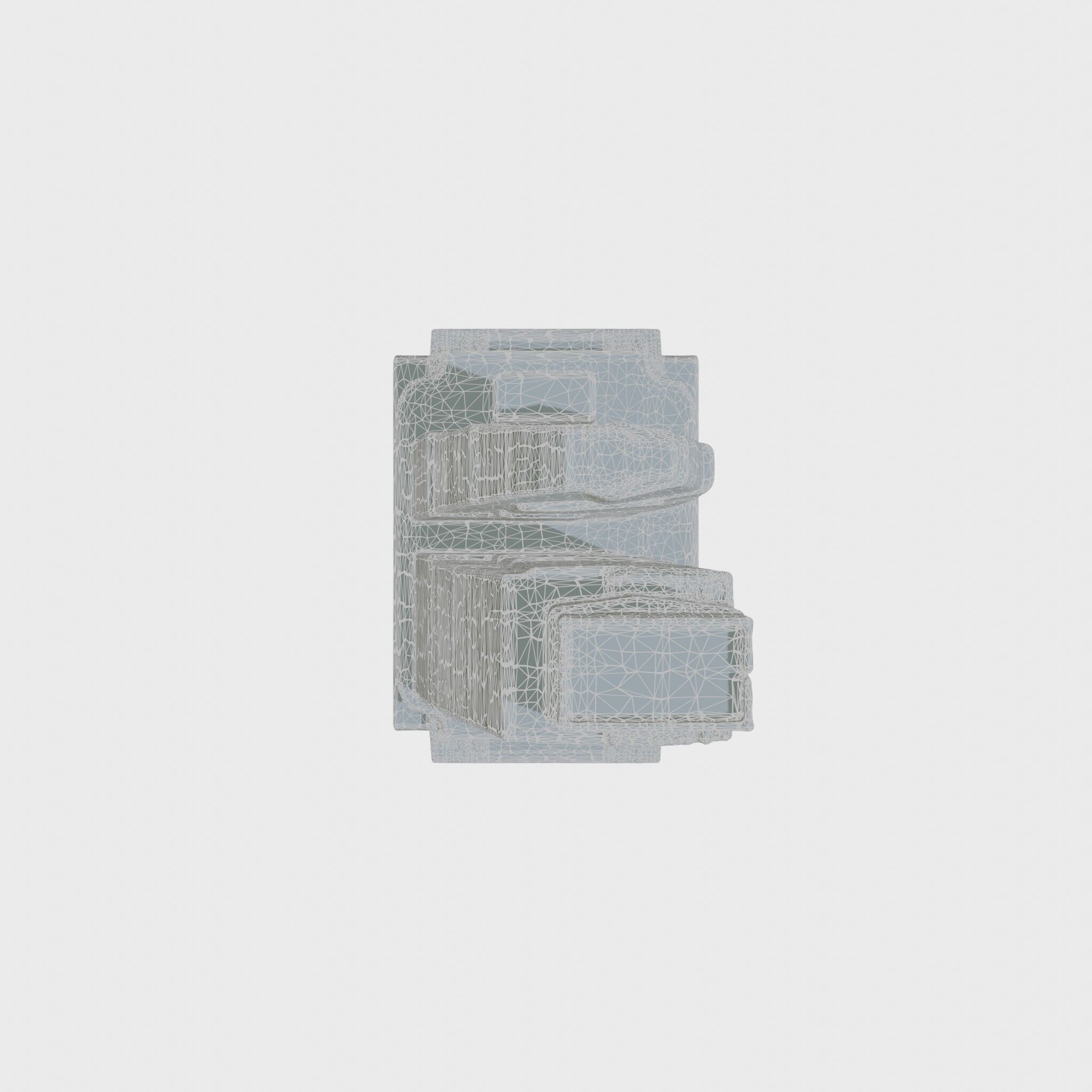 Futuristic Skyscraper Architectural Design Low-poly 3D model_5