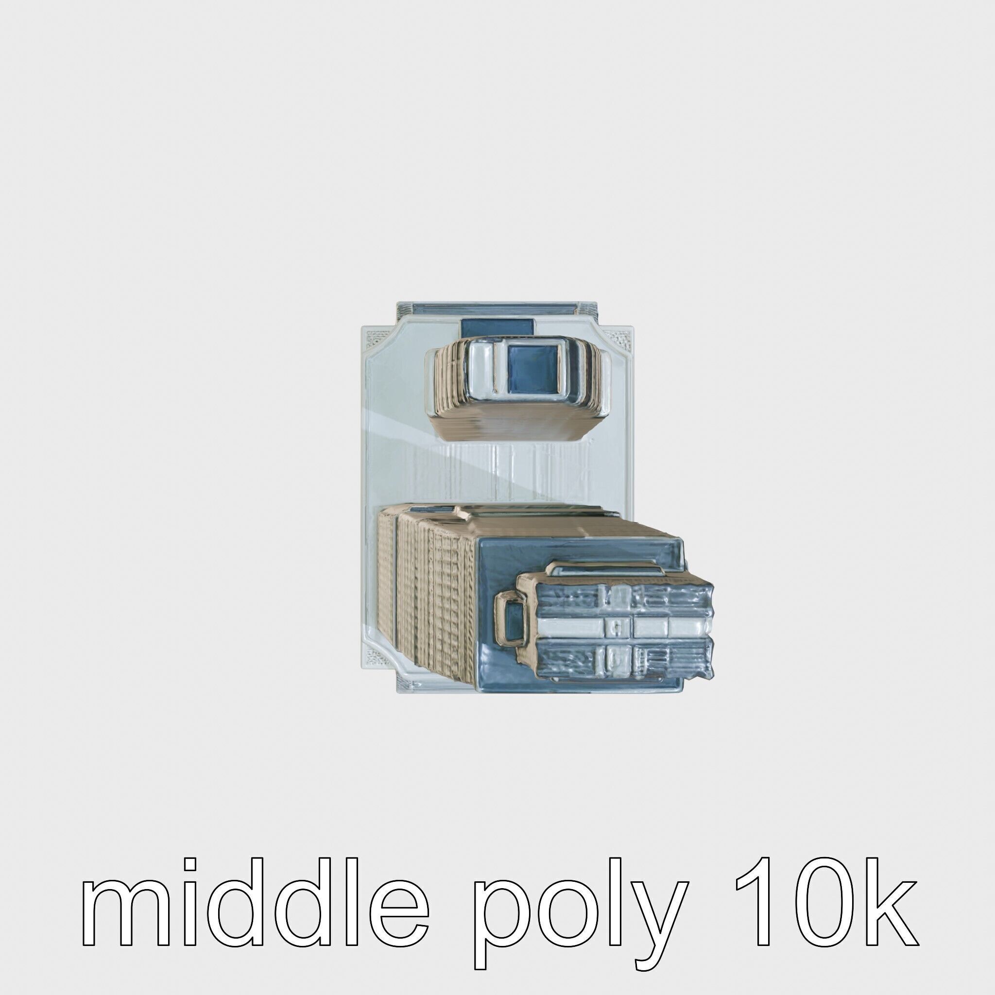 Futuristic Skyscraper Architectural Design Low-poly 3D model_14