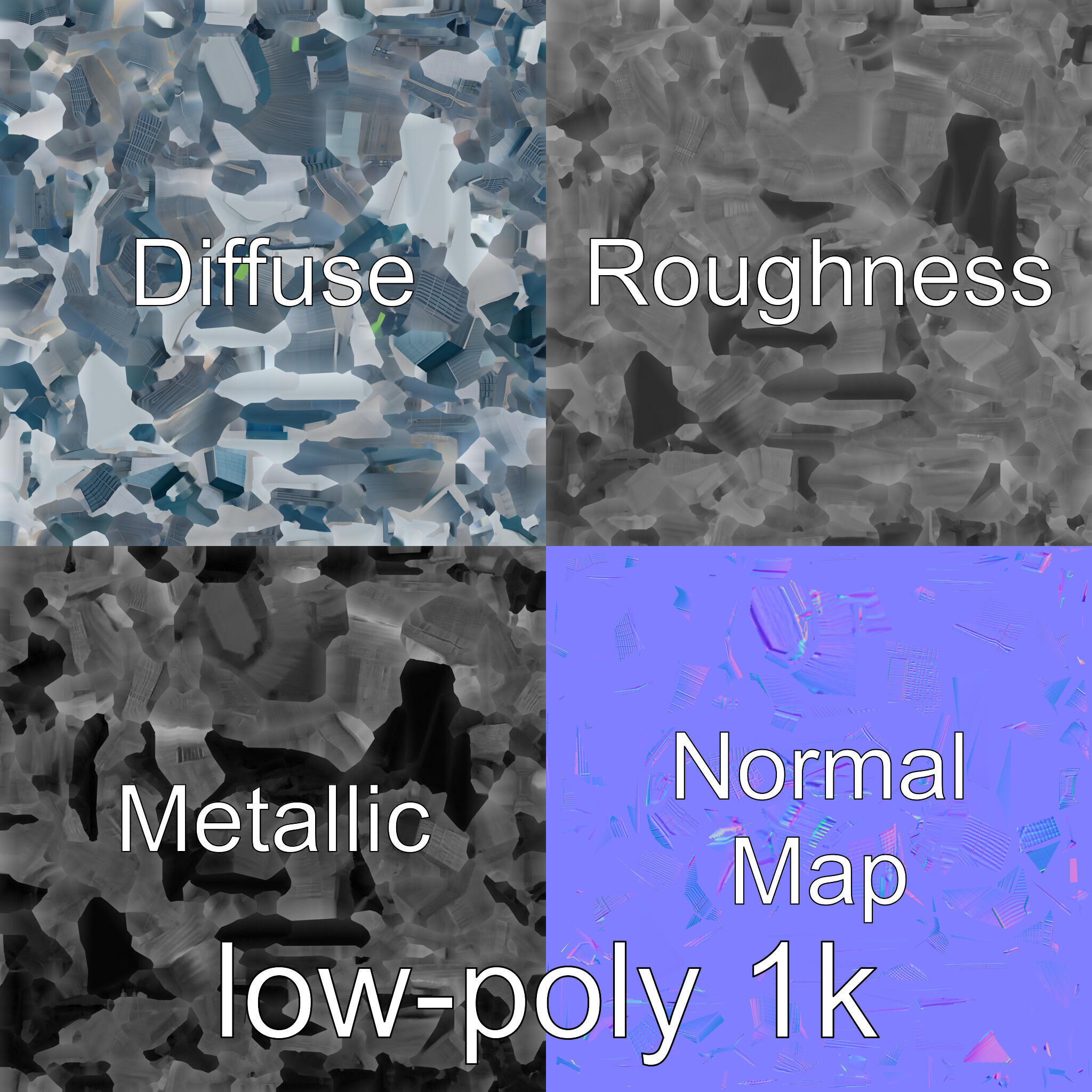 Futuristic Skyscraper Architectural Design Low-poly 3D model_1