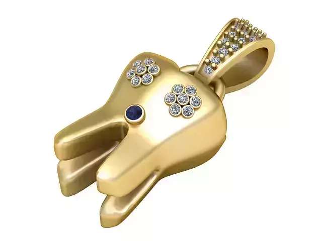 CUBIC ZIRCON PENDANT 3D PRINTABLE MODEL 