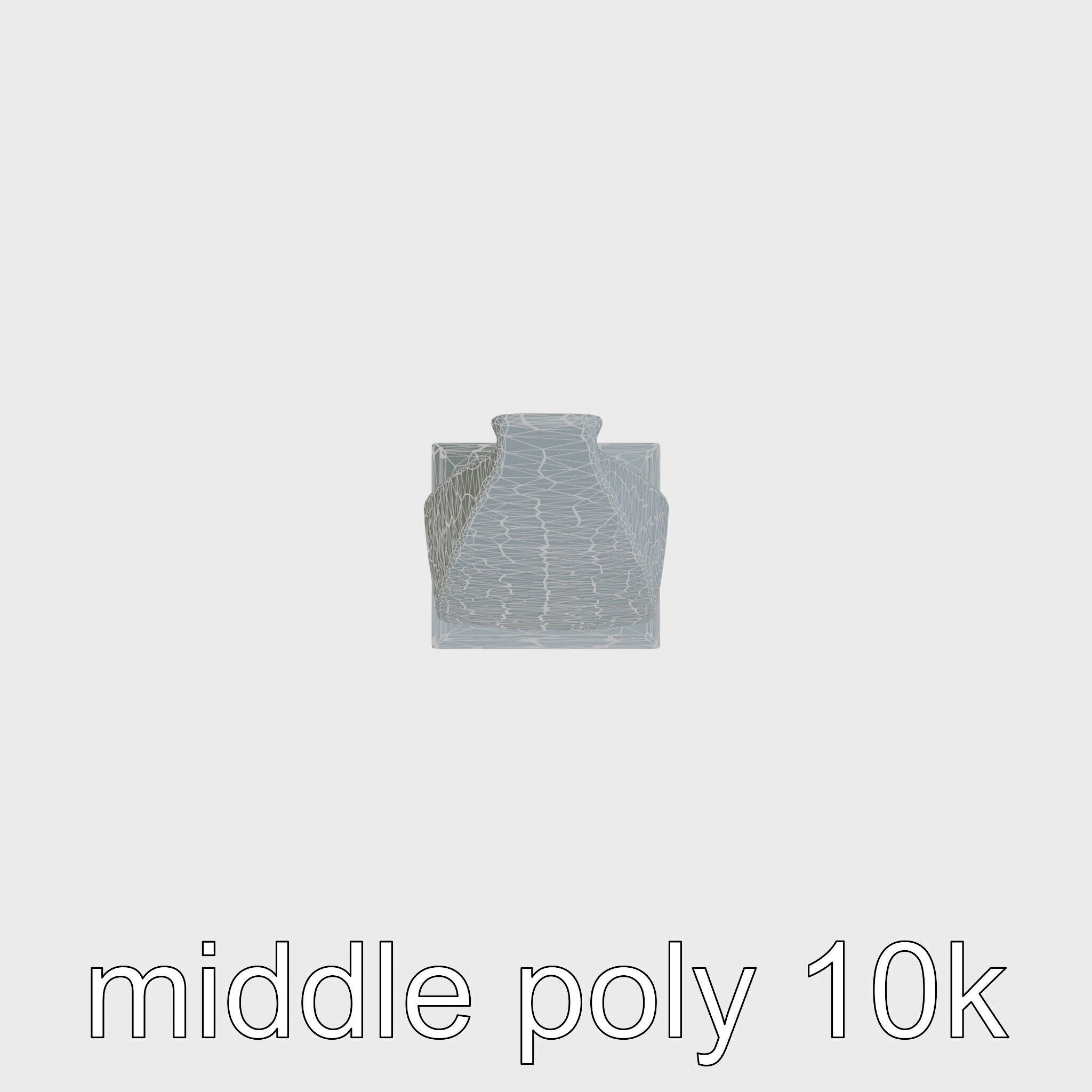 Futuristic Skyscraper Architectural Structure Low-poly 3D model_13