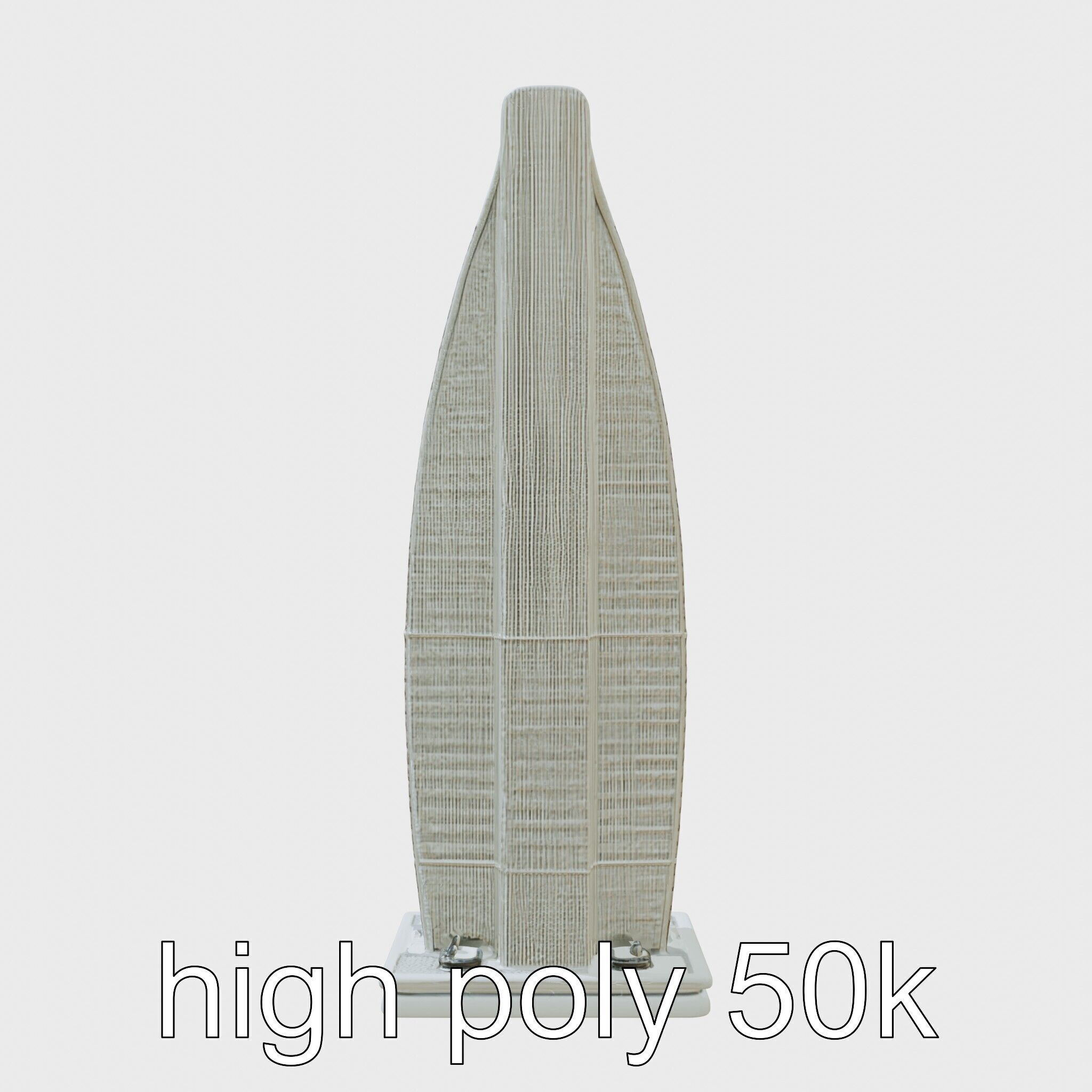 Futuristic Skyscraper Architectural Structure Low-poly 3D model_8
