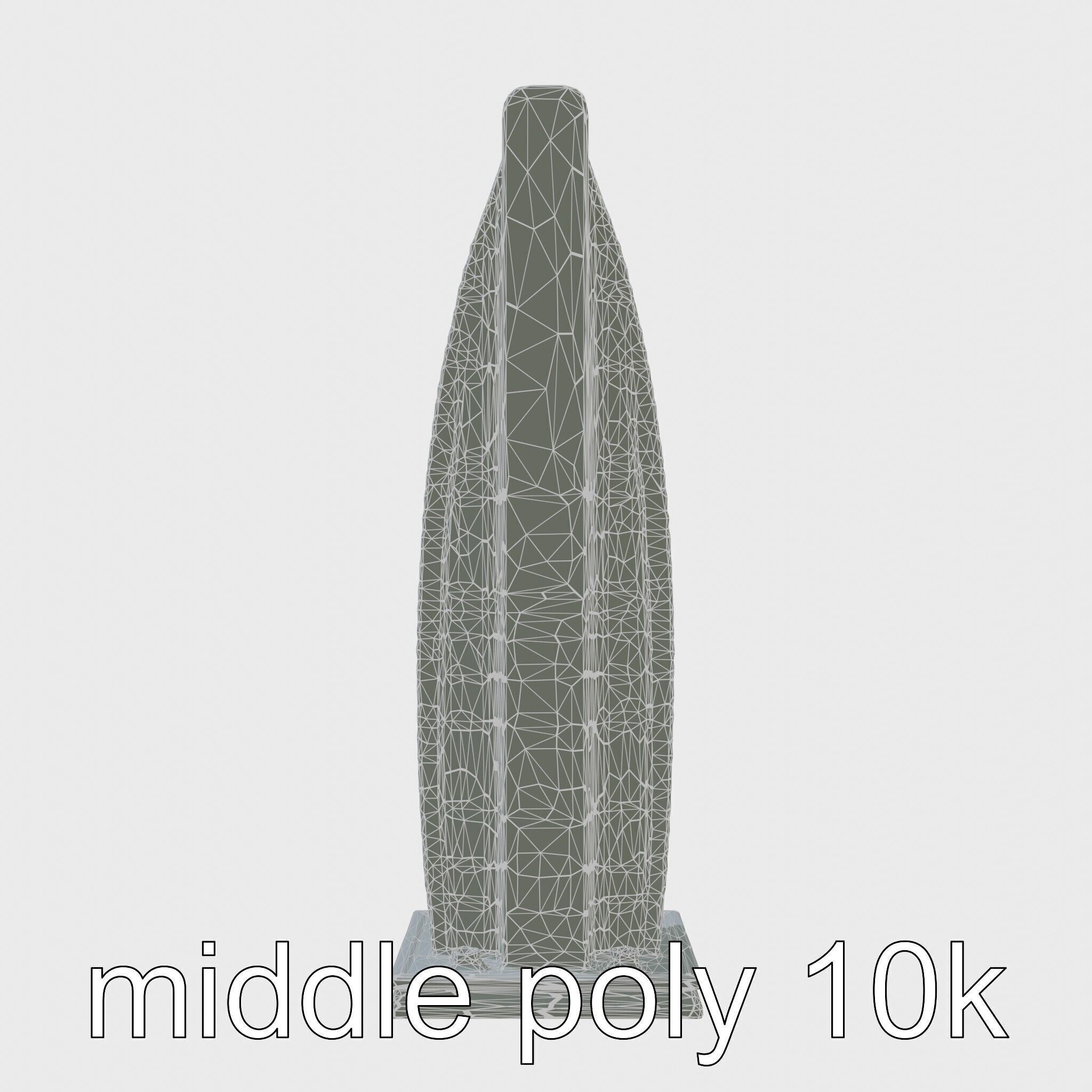 Futuristic Skyscraper Architectural Structure Low-poly 3D model_6