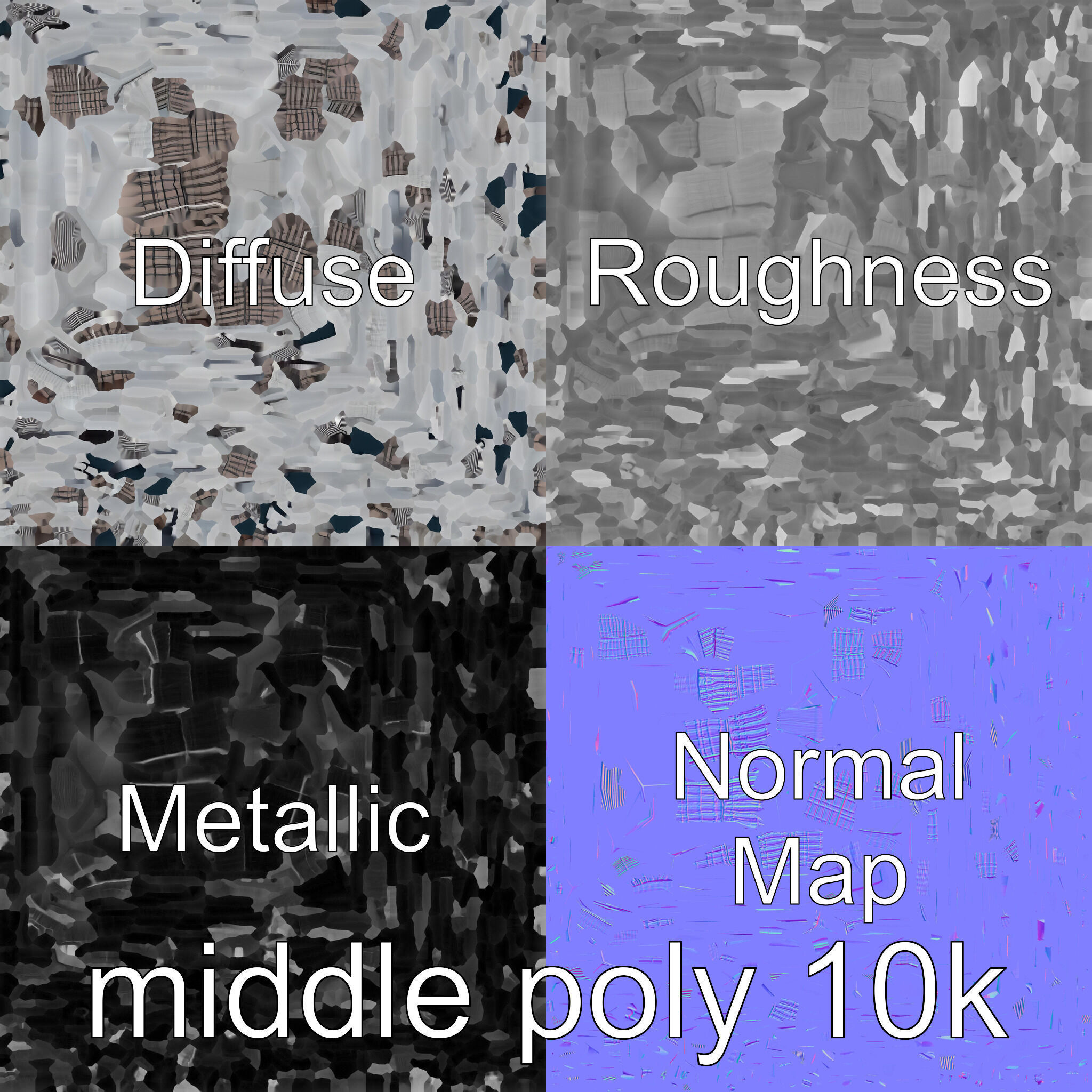 Futuristic Skyscraper Architectural Structure Low-poly 3D model_27