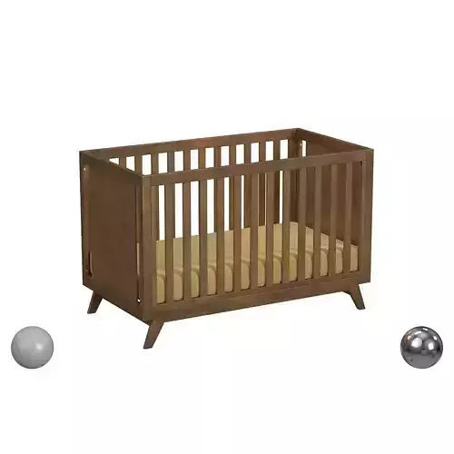 Otto 3-in-1 Convertible Crib in Walnut
