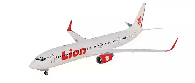 Boeing 737-800 Lion Air 3D model 3D model