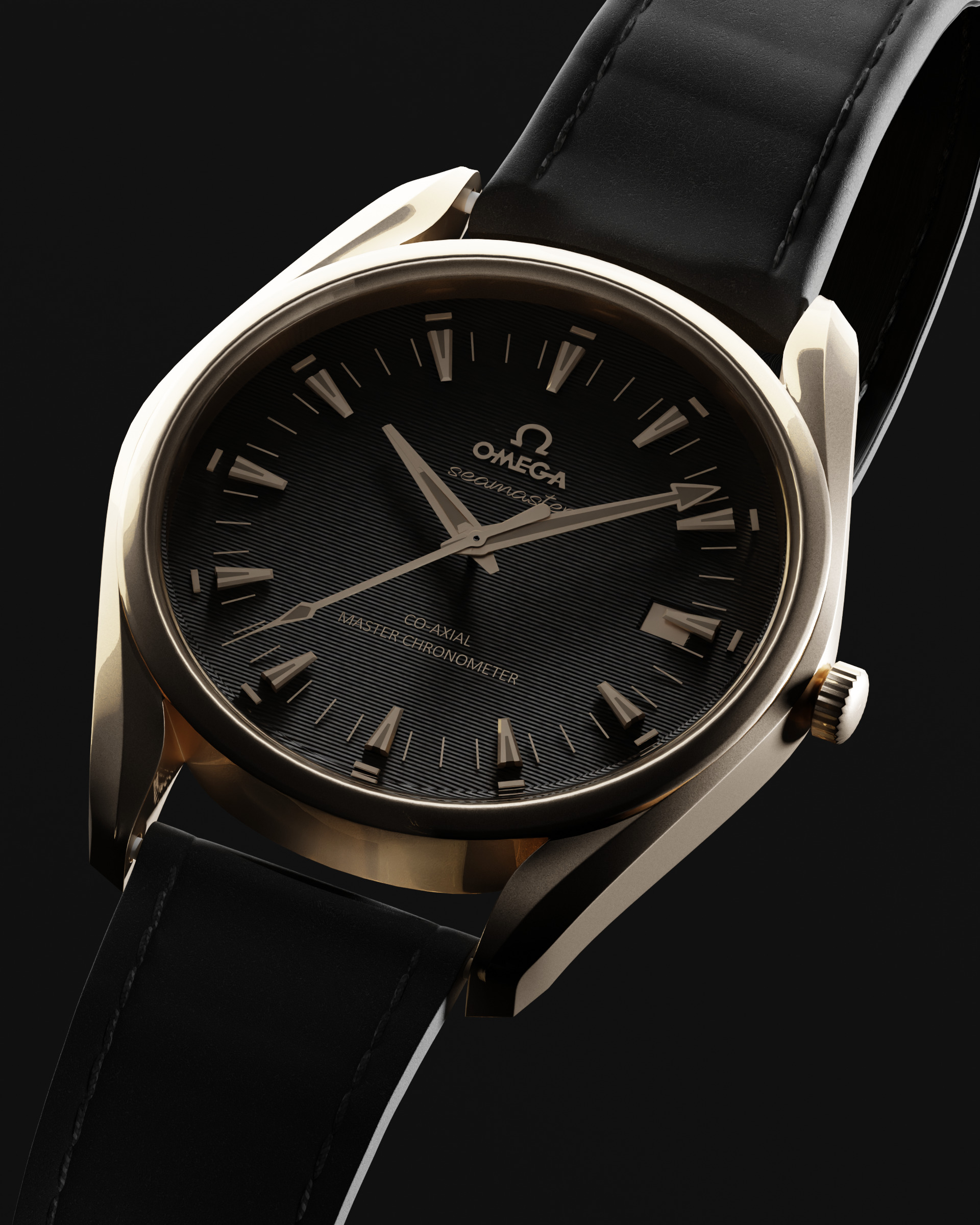 Luxury Watch Rigged 3D Model 3D model_3