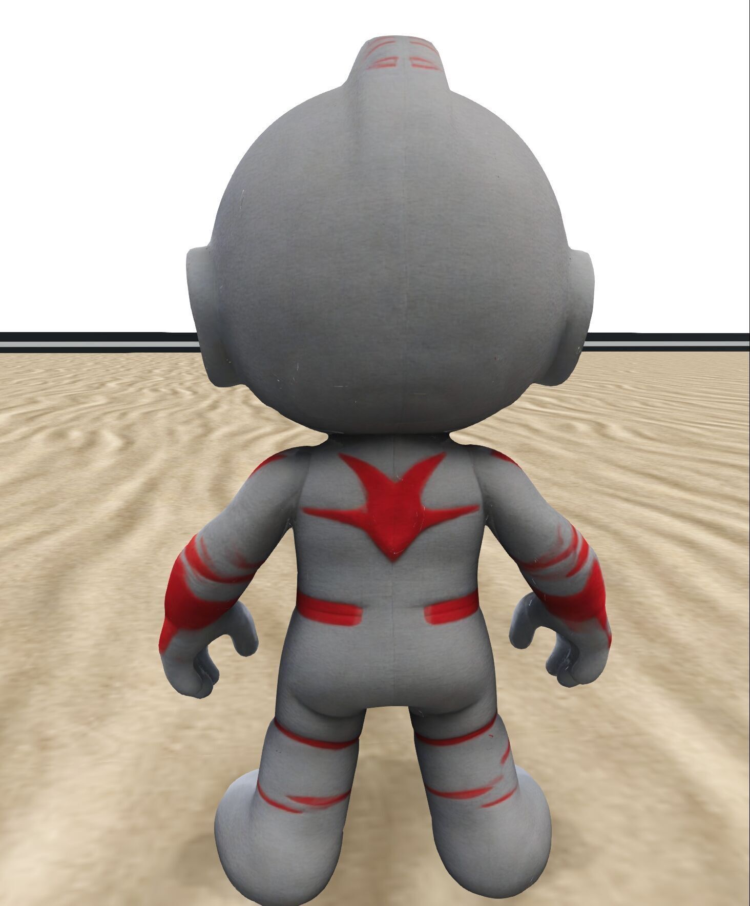 Chibi Sci-Fi Hero Stylized 3D Character Model 3D model_3
