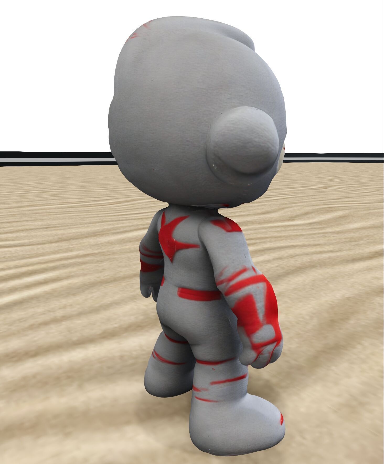 Chibi Sci-Fi Hero Stylized 3D Character Model 3D model_2