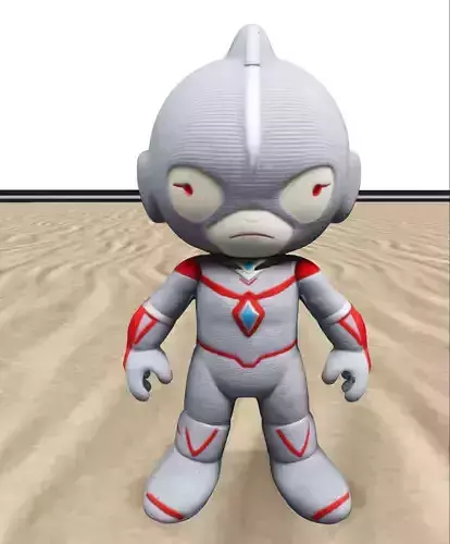 Chibi Sci-Fi Hero Stylized 3D Character Model 3D model