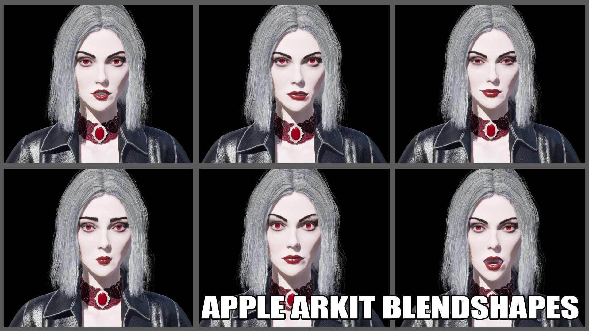 Vampire Luna Low-poly 3D model_11