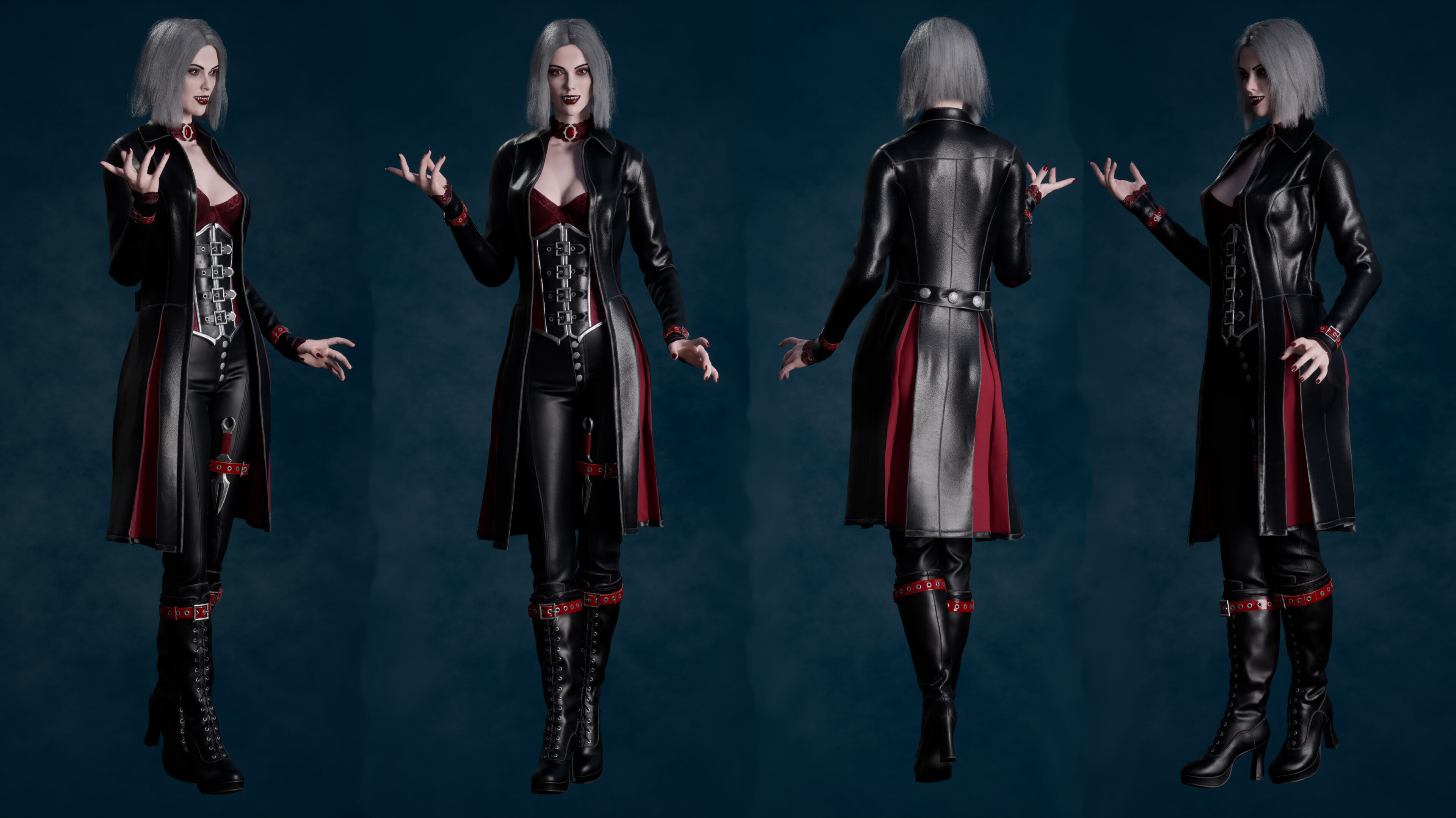 Vampire Luna Low-poly 3D model_5