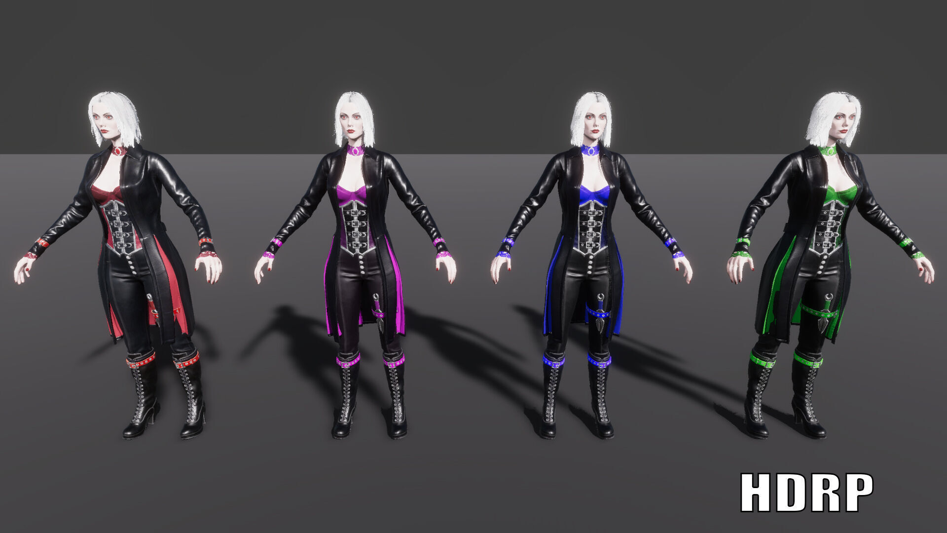 Vampire Luna Low-poly 3D model_15