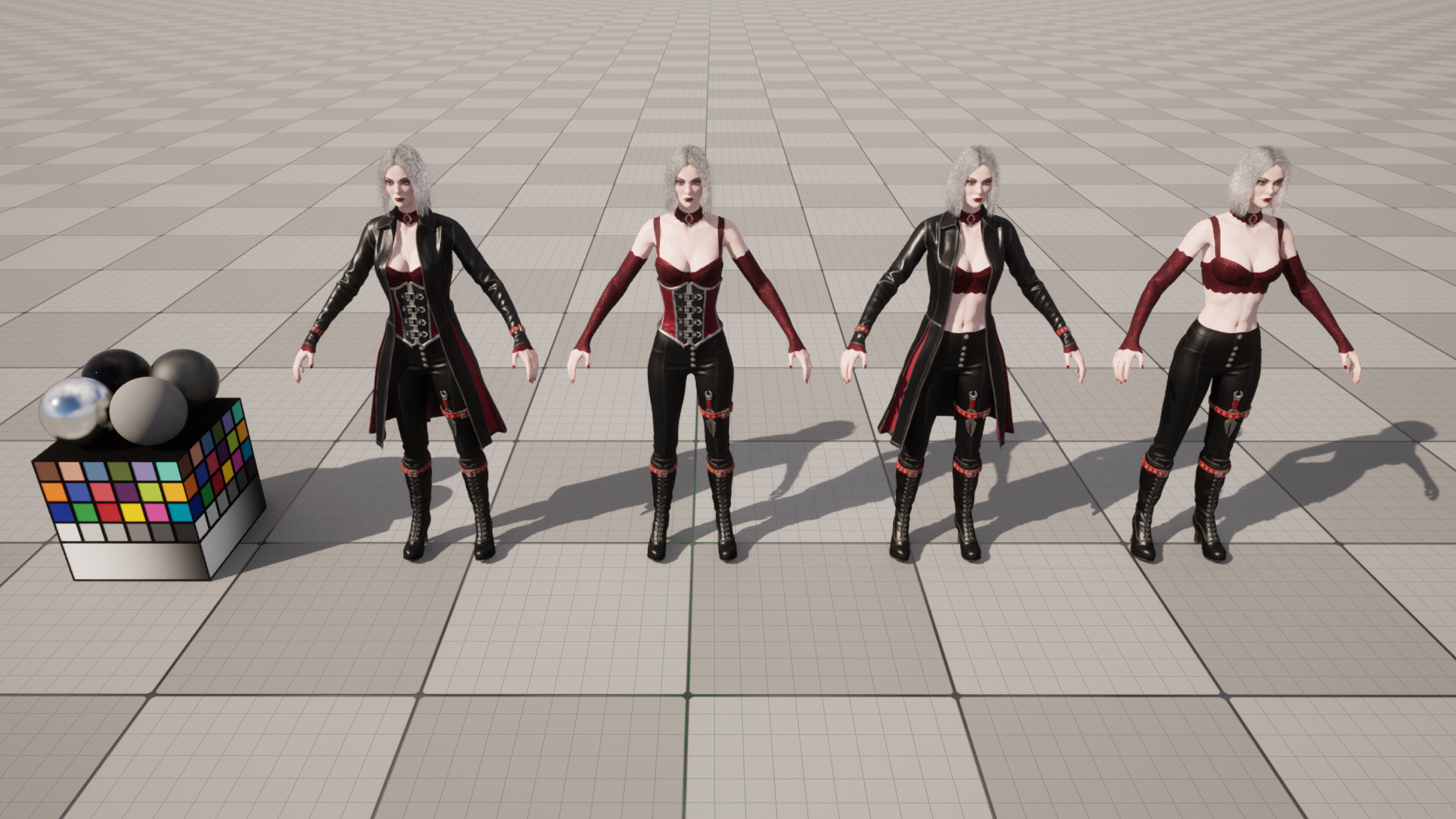 Vampire Luna Low-poly 3D model_9