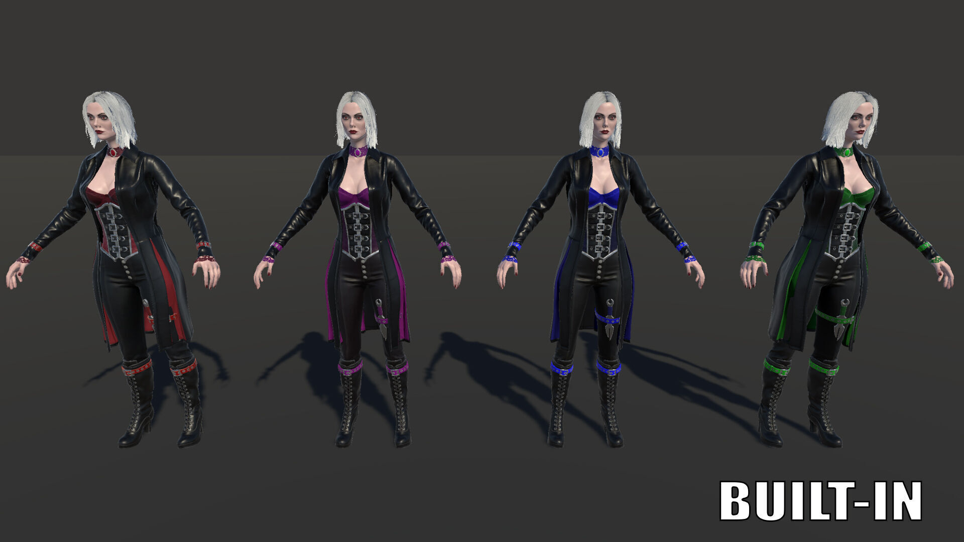 Vampire Luna Low-poly 3D model_13