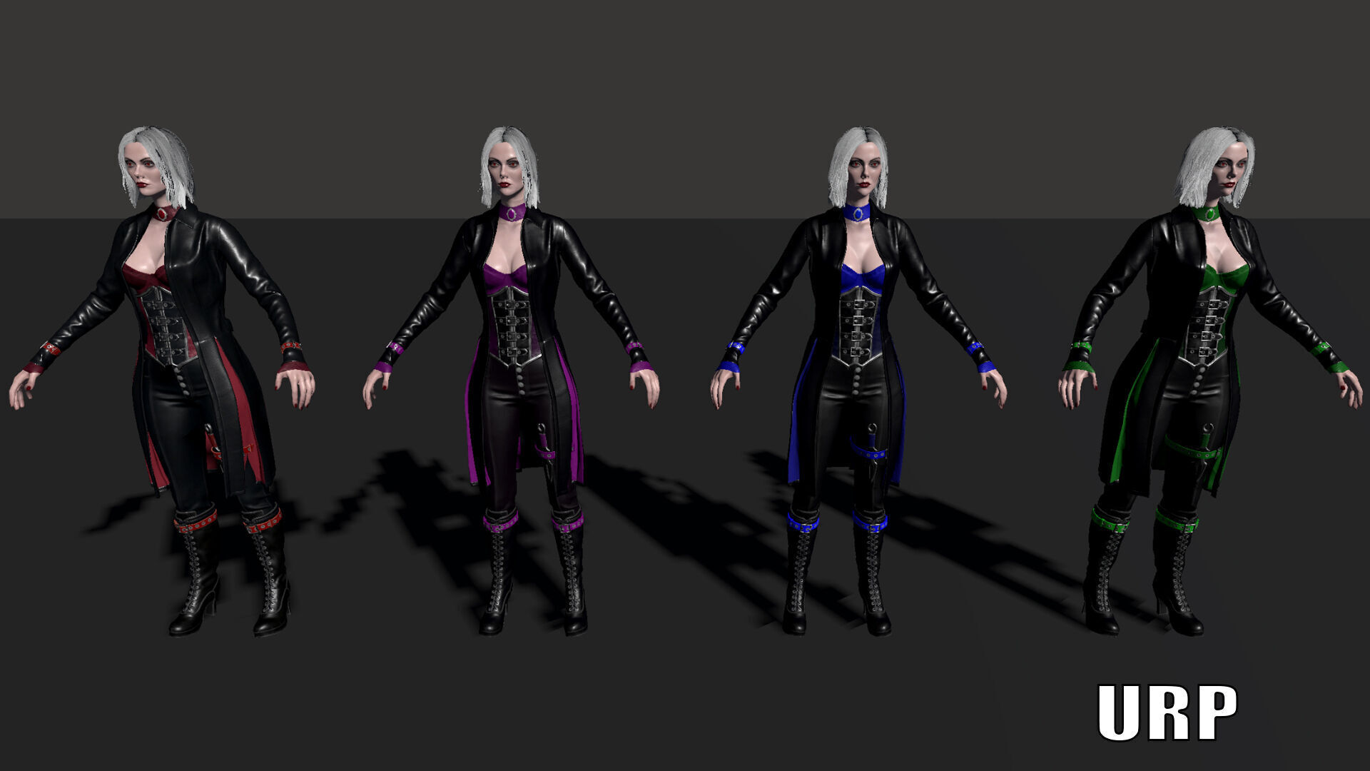 Vampire Luna Low-poly 3D model_14