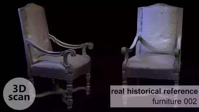 Furniture 002 - Historical armchair