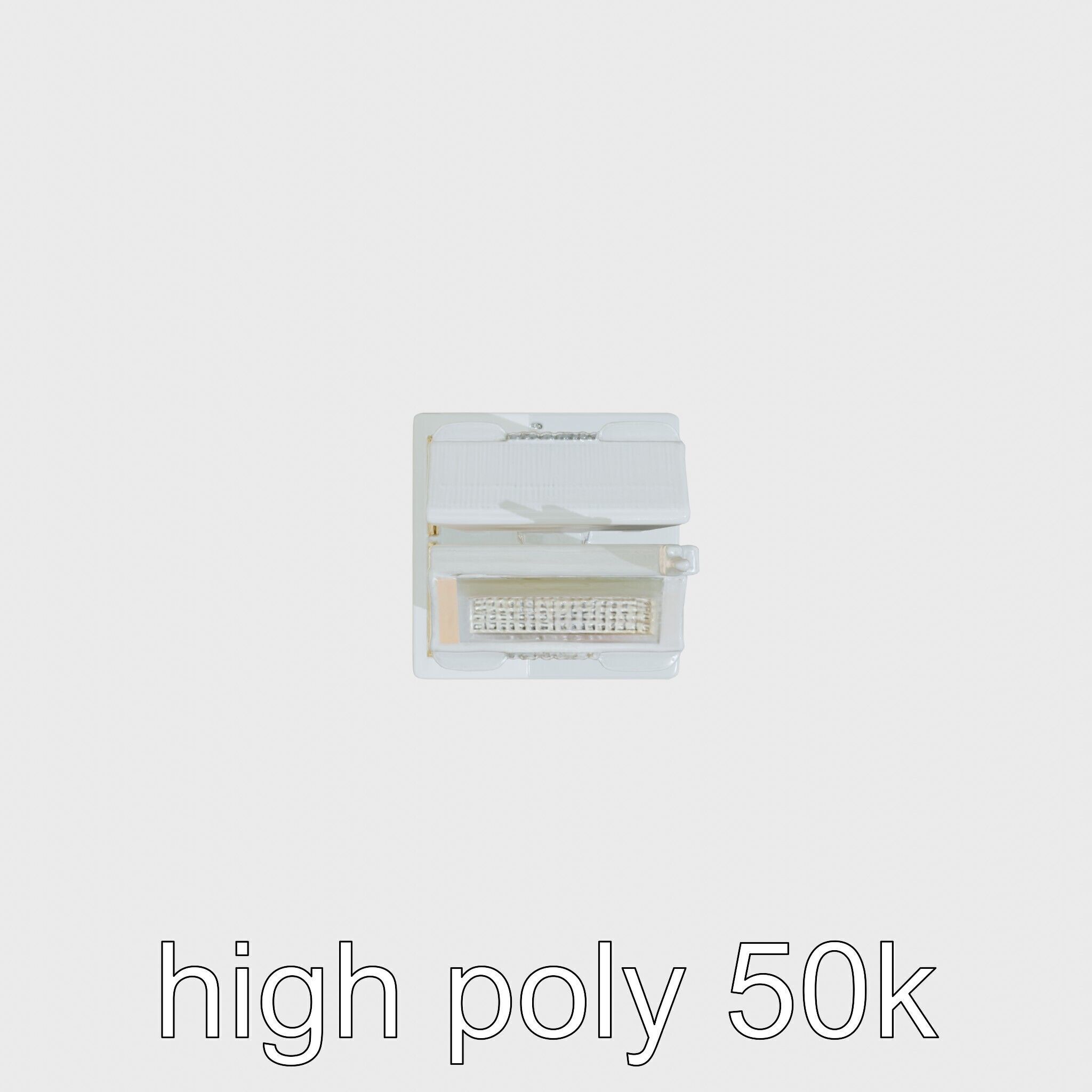 Futuristic Skyscraper Architectural Model Low-poly 3D model_32