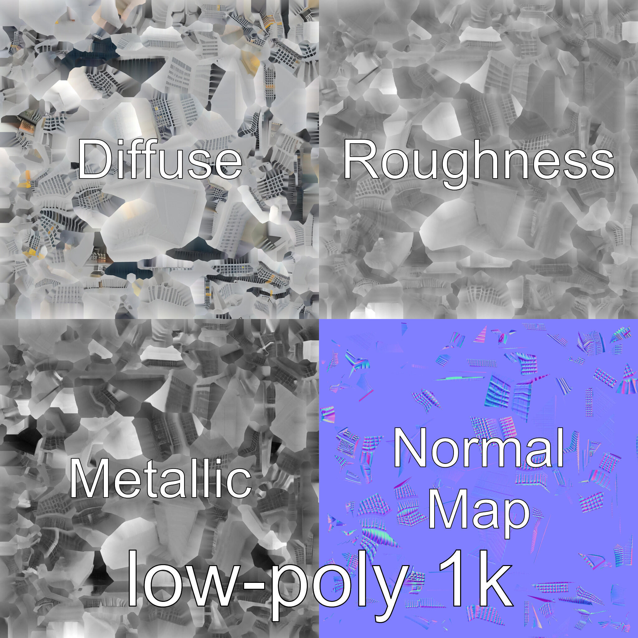 Futuristic Skyscraper Architectural Model Low-poly 3D model_25