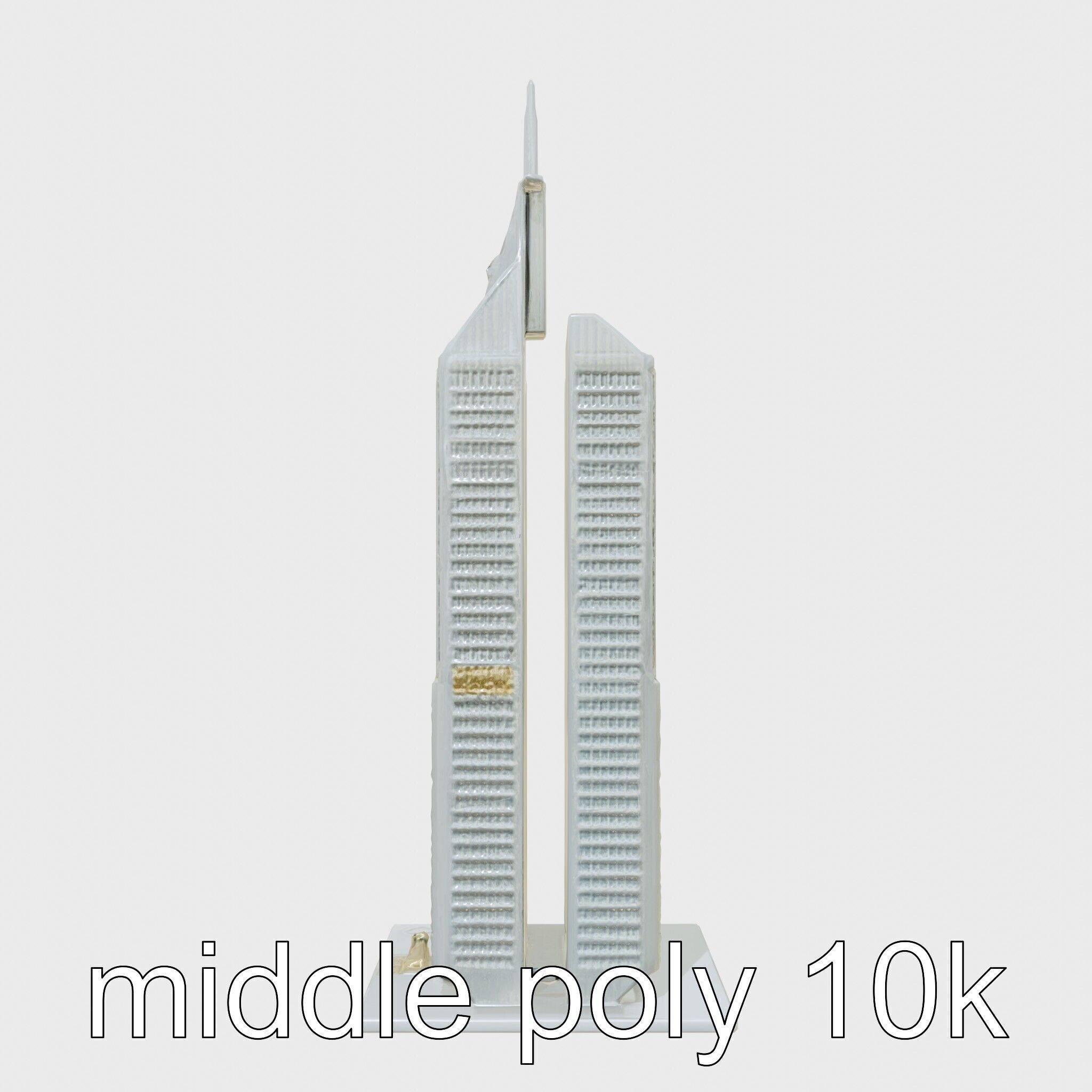 Futuristic Skyscraper Architectural Model Low-poly 3D model_27