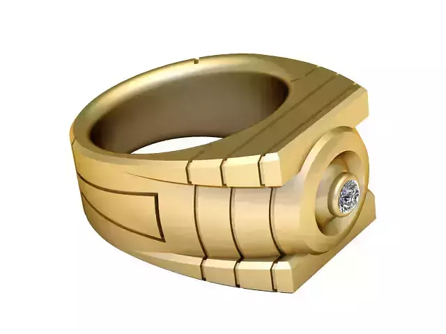 AMERICAN RING 3D PRINTABLE MODEL  3D print model