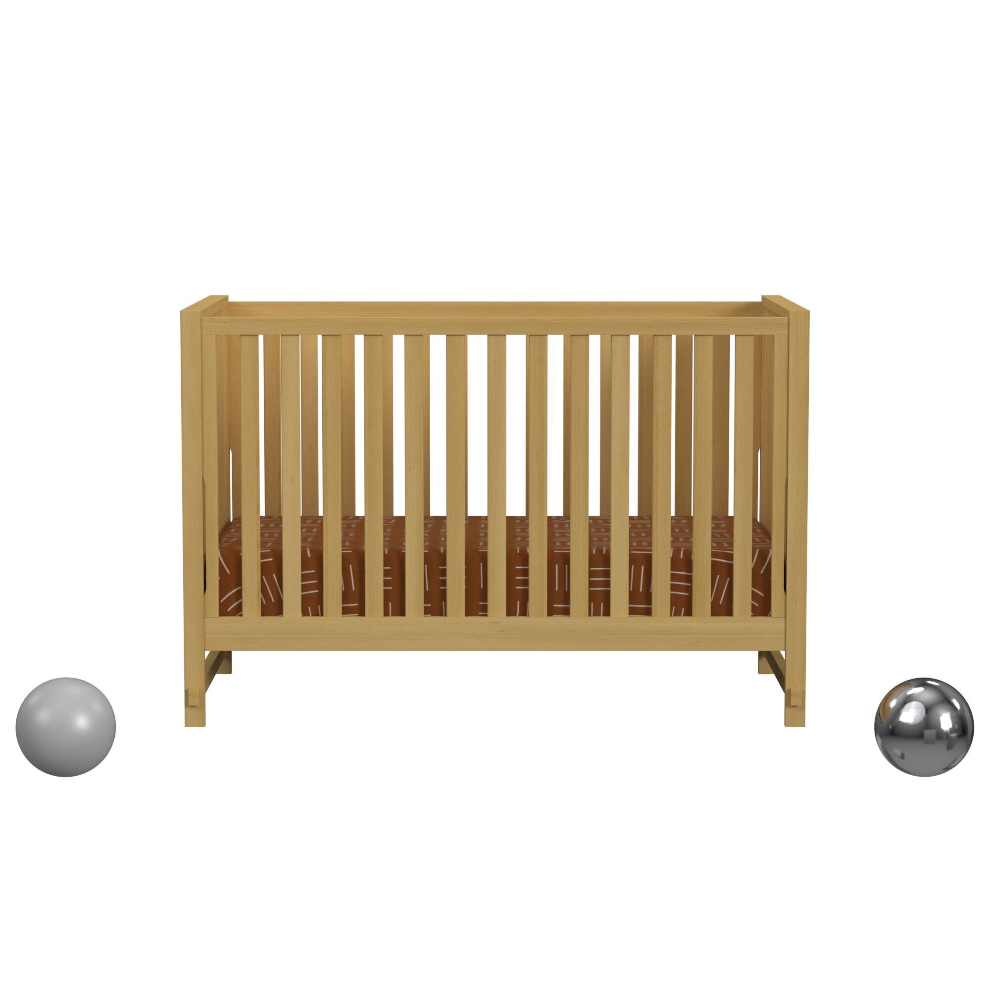 Margot 3-in-1 Convertible Crib 3D model_1