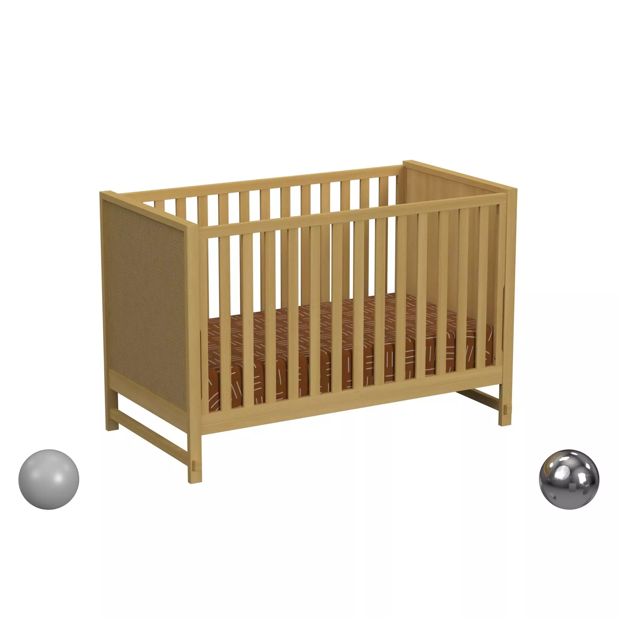 Margot 3-in-1 Convertible Crib 3D model_0