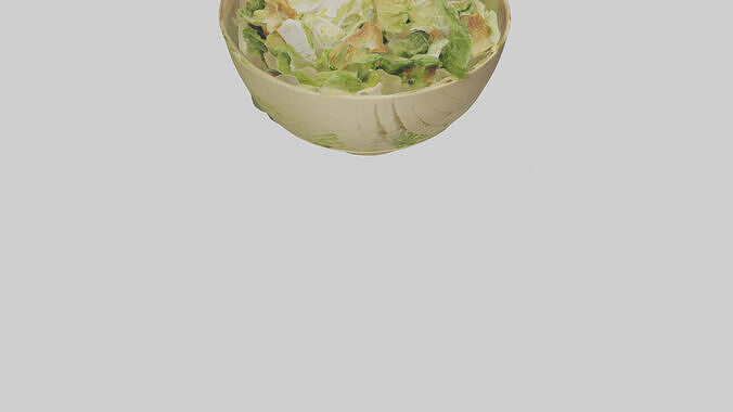 Caesar salad model 3D model 7