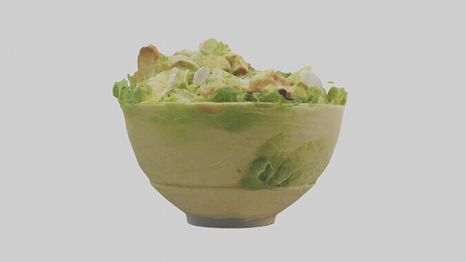 Caesar salad model 3D model 3