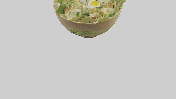 Caesar salad model 3D model 6