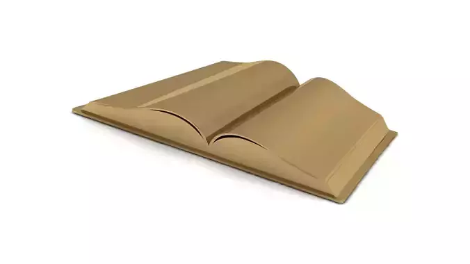 3D Open book Printable Model