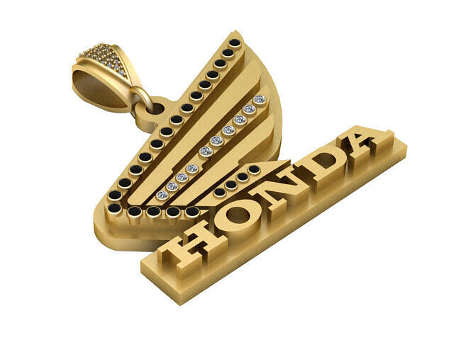 HONDA MOTORCYCLE PENDANT 3D PRINTABLE MODEL 3D print model