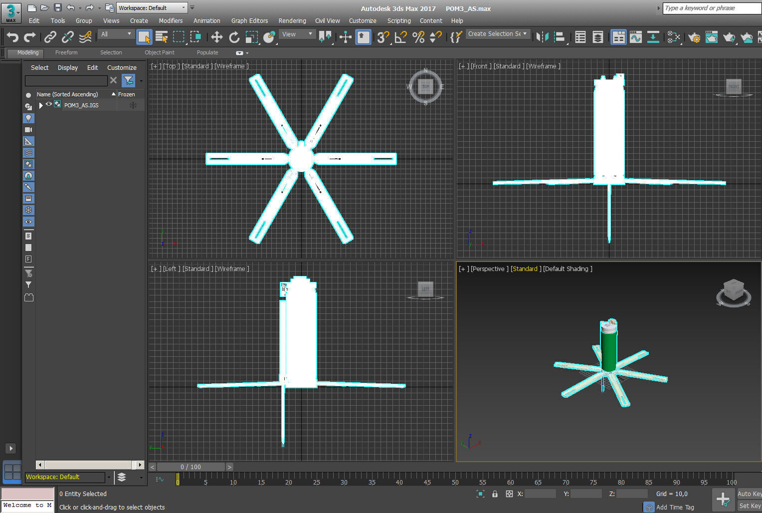 POM 3 Russian fragmentation landmine 3Dprinable moulage 3D model_12