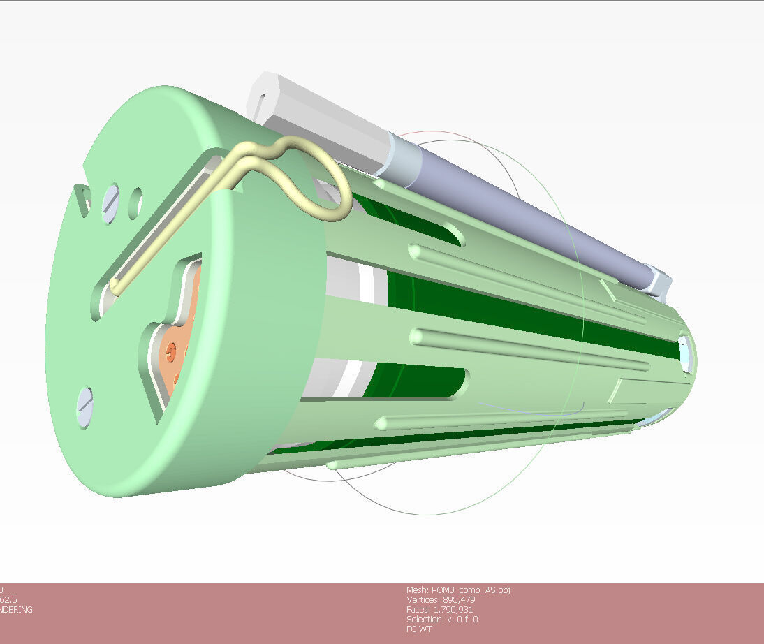 POM 3 Russian fragmentation landmine 3Dprinable moulage 3D model_17