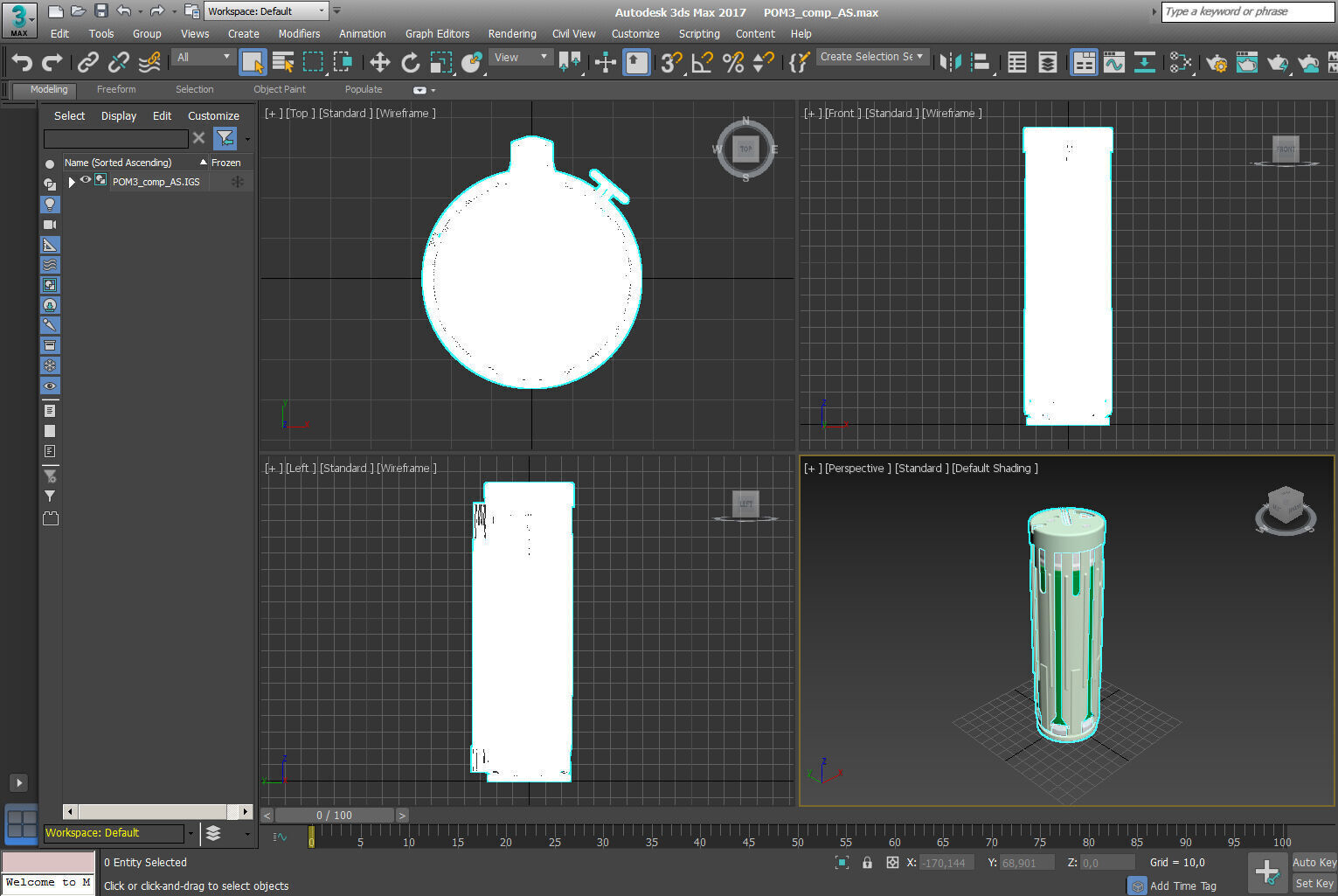 POM 3 Russian fragmentation landmine 3Dprinable moulage 3D model_13