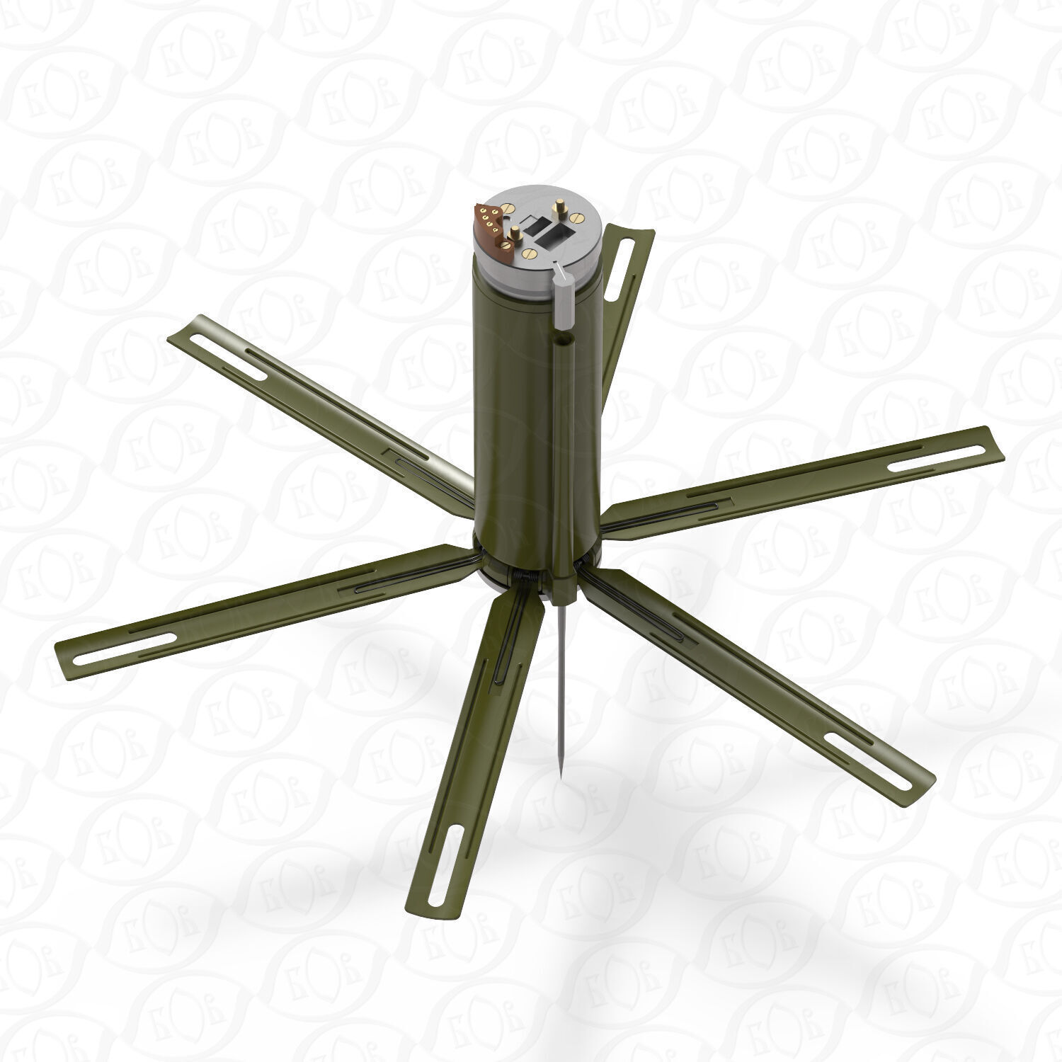 POM 3 Russian fragmentation landmine 3Dprinable moulage 3D model_2