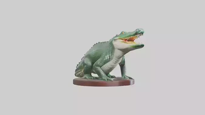 Caiman statue model