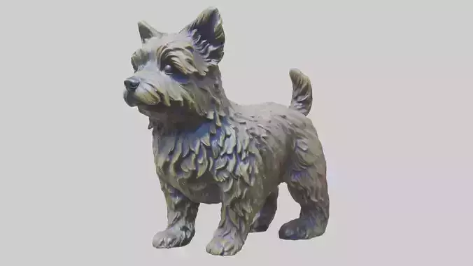 Cairn Terrier statue model